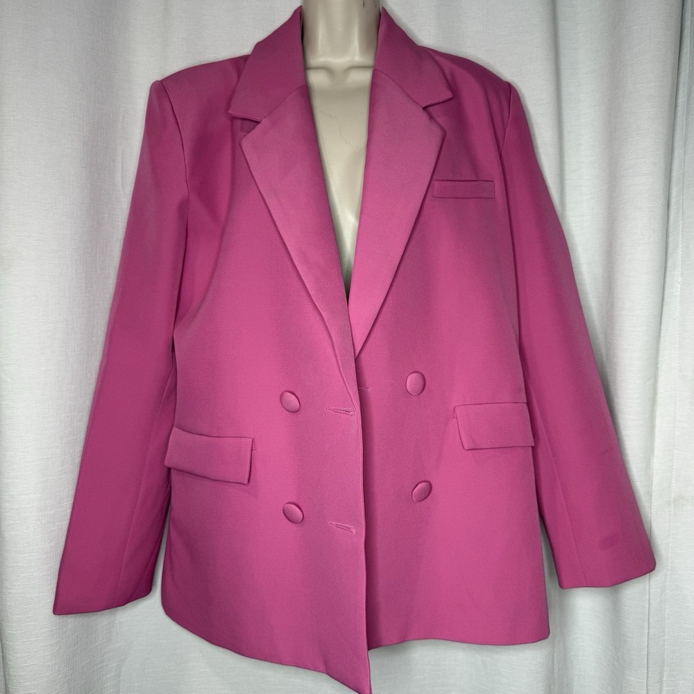 SLA The Label BLAZER women XS Pink Oversized Old Money Designer Modern Formal